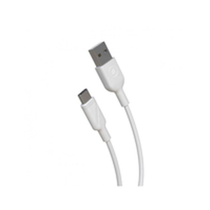 muvit for change cable USB a Tipo C/27W 3A 3m blanco 3