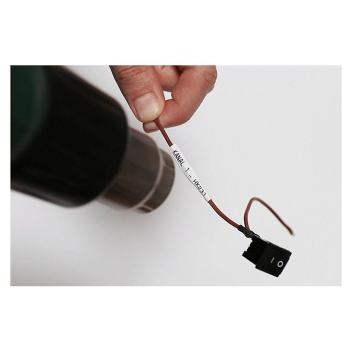 BROTHER Cinta tubo termorretractil. Texto negro sobre fondo blanco. PTP900W, PTP950NW, PTD800W 1 BROTHER Cinta tubo termorretractil. Texto negro sobre fondo blanco. PTP900W, PTP950NW, PTD800W 1