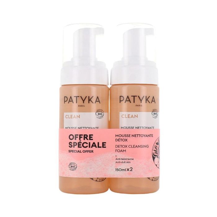 Patyka Mousse Nettoyante Detox 2x150ml