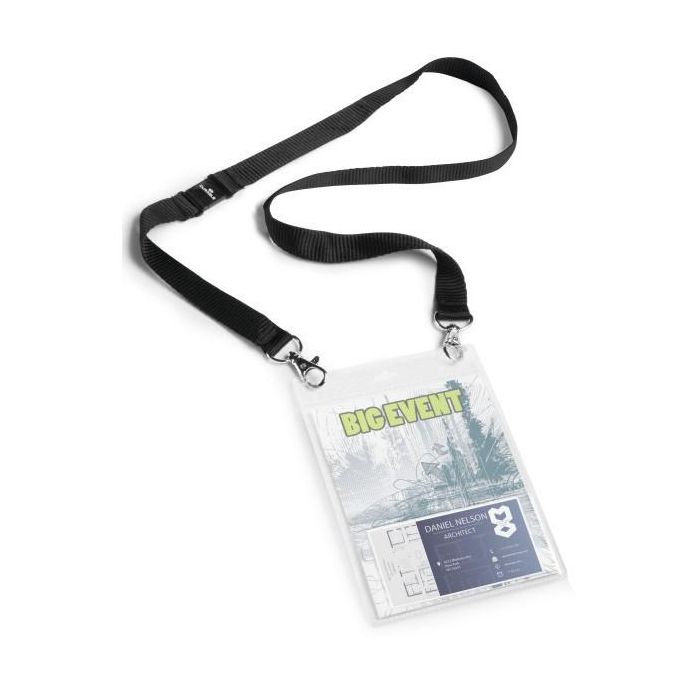 DURABLE Event-Namensschild A6 mit Textilband Duo 10 St schw 3 DURABLE Event-Namensschild A6 mit Textilband Duo 10 St schw 3