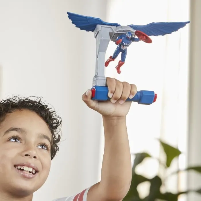 Hasbro HASG00755X0 Figura de control de vuelo del Capitán América Marvel Epic Hero Series para mayores de 4 años 4