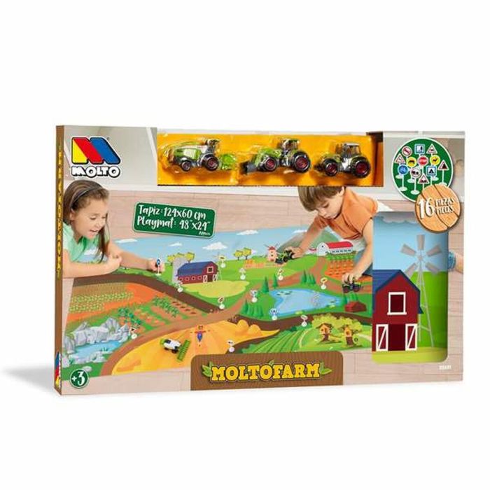 Molto Tapiz Granja con Tractor, Juego Interactivo con Luces y Sonidos, Pilas LR44 Incluidas, para +3 Años, 50x31x5.5 cm 0 Molto Tapiz Granja con Tractor, Juego Interactivo con Luces y Sonidos, Pilas LR44 Incluidas, para +3 Años, 50x31x5.5 cm 0