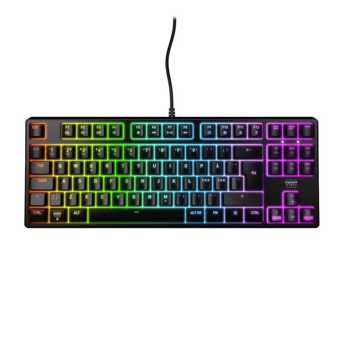 Cherry Teclado Gaming K4 V2 TKL RGB Mecánico Lineal Anti-Ghosting USB para PC y Mac
