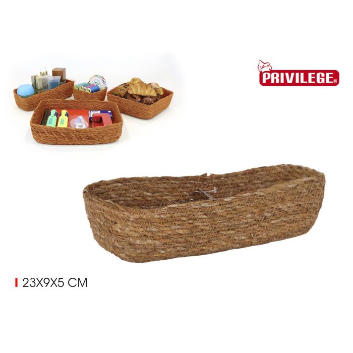 Cesta de Ordenación Seagrass 23x9x5 cm Privilege (24 Unidades) Cesta de Ordenación Seagrass 23x9x5 cm Privilege (24 Unidades)