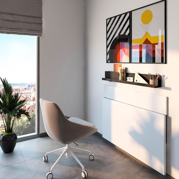 Emuca Juego de soportes plegables para estante, longitud 203mm, Acero, Pintado negro 2 Emuca Juego de soportes plegables para estante, longitud 203mm, Acero, Pintado negro 2