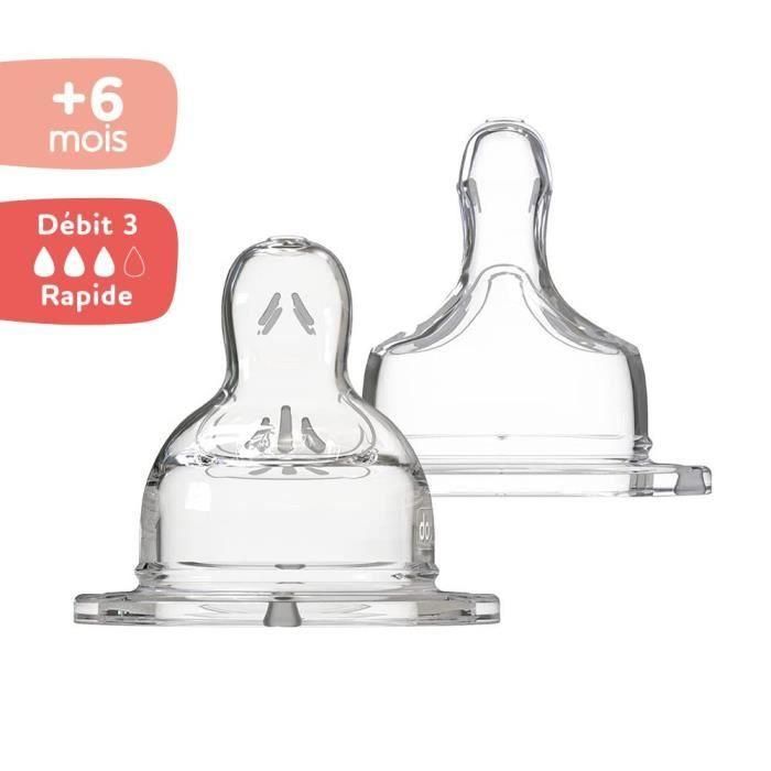 DODIE Pezón plano Cuello ancho +6 meses Silicona 1 DODIE Pezón plano Cuello ancho +6 meses Silicona 1