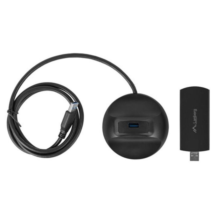 Lanberg NC-3000-WI Adaptador Red USB WiFi 6 AX3000 Tribanda 2.4GHz 5GHz 6GHz USB 3.0 4