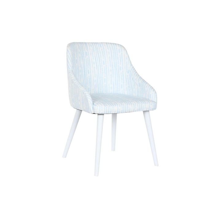 Silla Mediterraneo DKD Home Decor Azul Blanco 57 x 79 x 53 cm