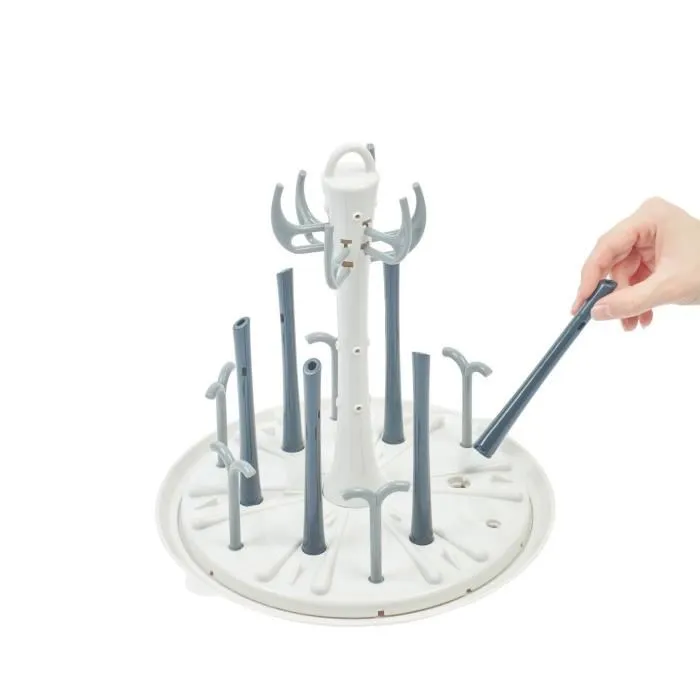 BABYMOOV Escurridor de Botellas Compacto con Múltiples Ramas Extraíbles y Recipiente para Agua 3