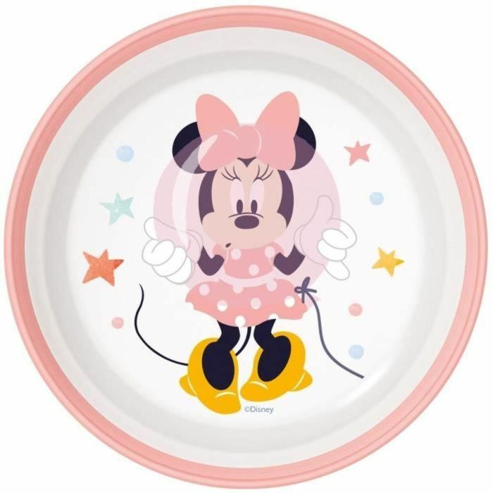 Thermobaby THE3023190133669 Pack Comida Minnie 2ª Edad - 3 Platos, Taza y Cuchara 3
