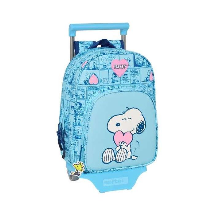 Mochila Escolar con Ruedas Snoopy Love Azul 26 x 11 x 67 cm 26 x 34 x 11 cm 0 Mochila Escolar con Ruedas Snoopy Love Azul 26 x 11 x 67 cm 26 x 34 x 11 cm 0
