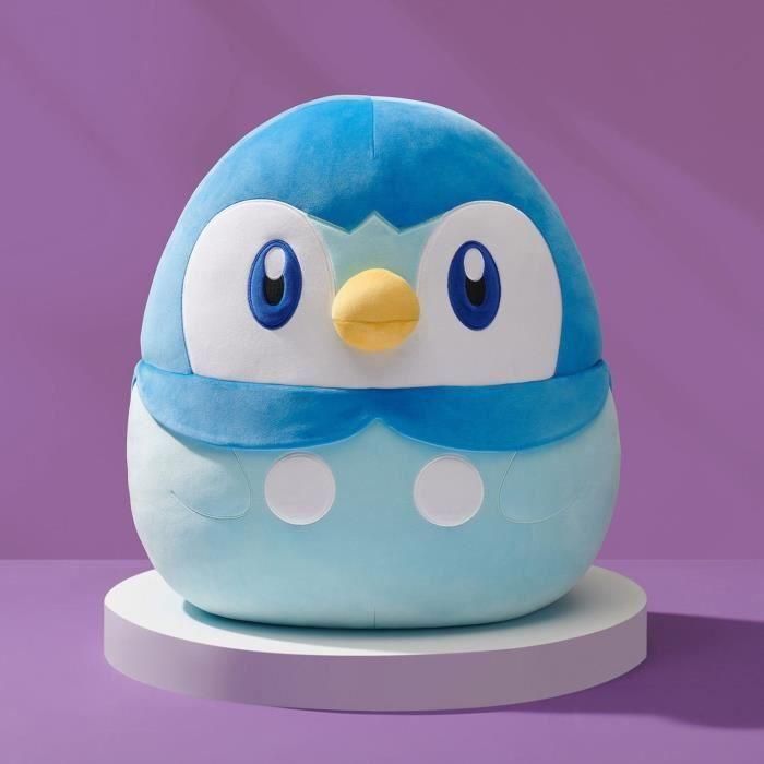 Peluche - BANDAI - Pokémon - Squishmallows 50 cm - Piplup - Peluche grande ultrasuave - JWS00049 1 Peluche - BANDAI - Pokémon - Squishmallows 50 cm - Piplup - Peluche grande ultrasuave - JWS00049 1