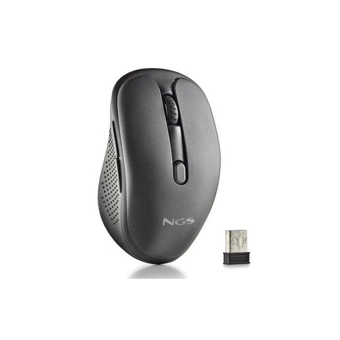 NGS EVOPEEP Ratón Inalámbrico Multimodo 2.4GHz + Bluetooth 5.1/5.0 Silencioso Recargable Láser hasta 3200 DPI Negro NGS EVOPEEP Ratón Inalámbrico Multimodo 2.4GHz + Bluetooth 5.1/5.0 Silencioso Recargable Láser hasta 3200 DPI Negro