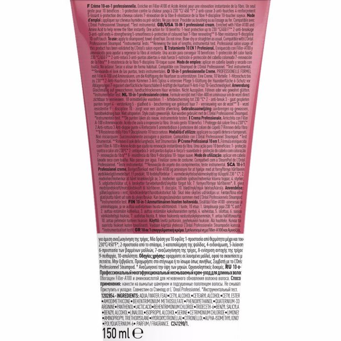 L'Oréal Professionnel Paris PRO LONGER Crema 10-en-1 para Pelo Más Largo y Denso, 150 ml
