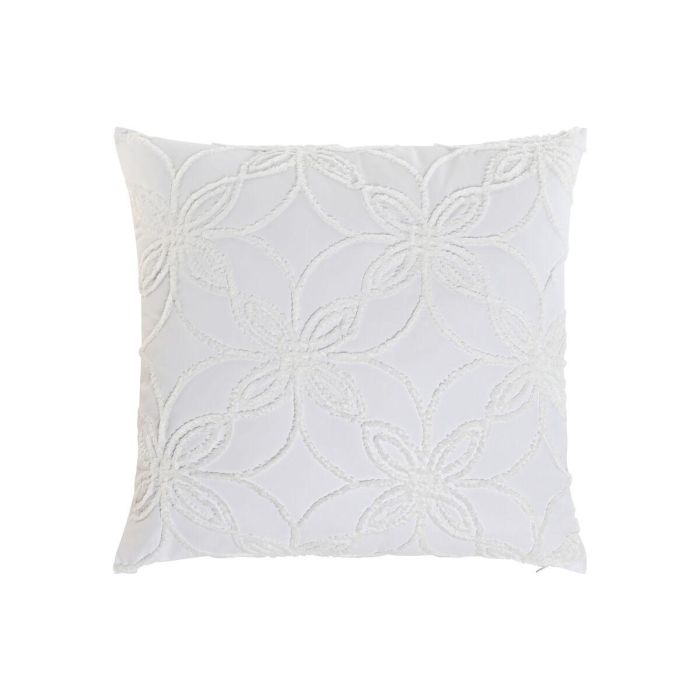 Cojin Boho DKD Home Decor Blanco 60 x 60 cm (2 Unidades)