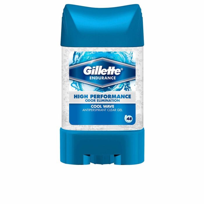 Gillette Desodorante en Gel Masculino Cool Wave, Protección Activa y Duradera, 70 ml