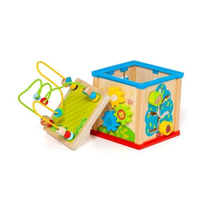 Cubo de actividades de madera. 19x17x17 cm 8 Cubo de actividades de madera. 19x17x17 cm 8
