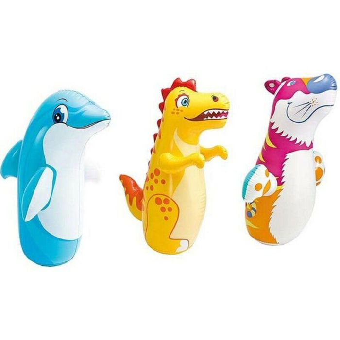 Figura hinchable tentetieso 98x44 cm. (delfín, tigre o dinosaurio) - modelos surtidos 2 Figura hinchable tentetieso 98x44 cm. (delfín, tigre o dinosaurio) - modelos surtidos 2