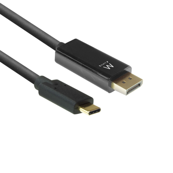 Ewent EW9826 adaptador de cable de vídeo 2 m USB Tipo C DisplayPort Negro Ewent EW9826 adaptador de cable de vídeo 2 m USB Tipo C DisplayPort Negro
