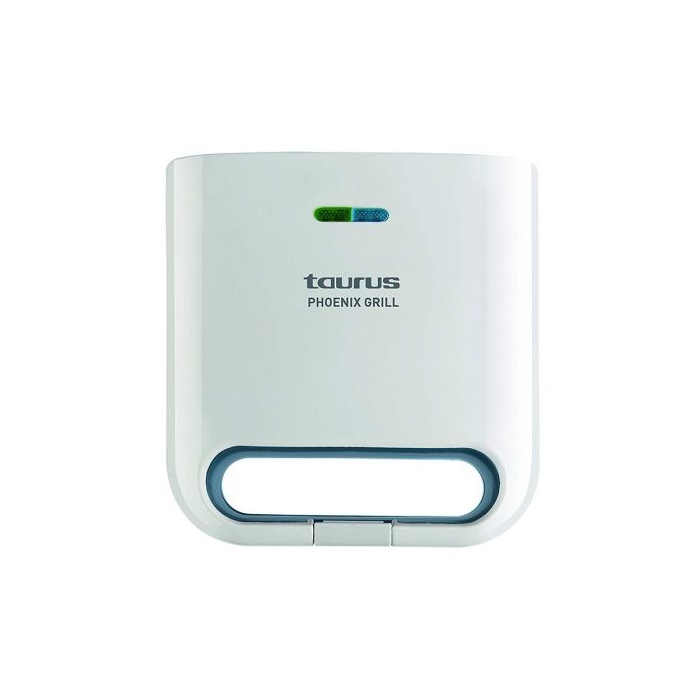 SANDWICHERA TAURUS PHOENIX GRILL - 800W - PLACAS GRILL ANTIADHERENTES - 2 PILOTOS LUMINOSOS - ASA TOQUE FRÍO - ALMACENAMIENTO VERTICAL 2