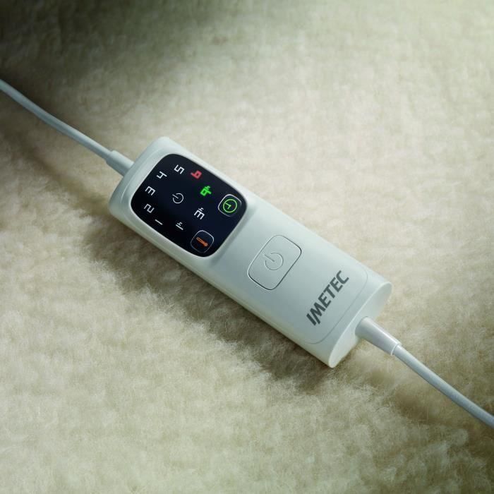 Imetec IME8007403166281 Cubrecolchón Calefactor 1 Plaza, 150x80 cm, 100% Lana y Merino, Calentamiento Rápido, 6 Temperaturas 3 Imetec IME8007403166281 Cubrecolchón Calefactor 1 Plaza, 150x80 cm, 100% Lana y Merino, Calentamiento Rápido, 6 Temperaturas 3