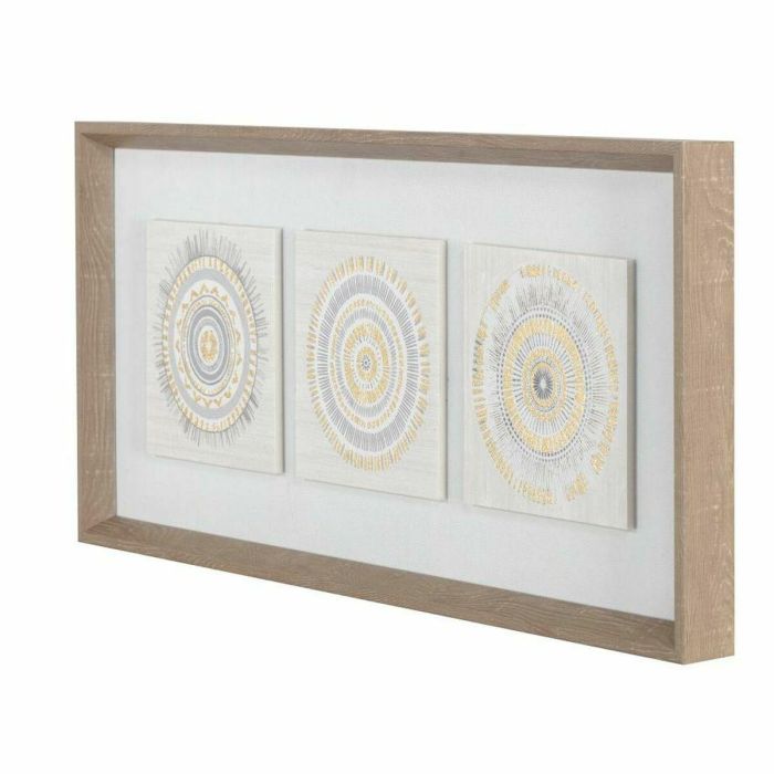 Cuadro Scandi DKD Home Decor Beige Natural 4 x 28.6 x 63.5 cm (2 Unidades) 2