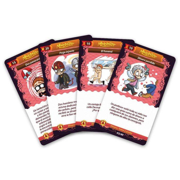 Edge Entertainment Juego de Mesa Mind Maze: Dinero Fama y Poder, Juego de Cartas con 40 Acertijos, Ref. EEMGMM03 1 Edge Entertainment Juego de Mesa Mind Maze: Dinero Fama y Poder, Juego de Cartas con 40 Acertijos, Ref. EEMGMM03 1