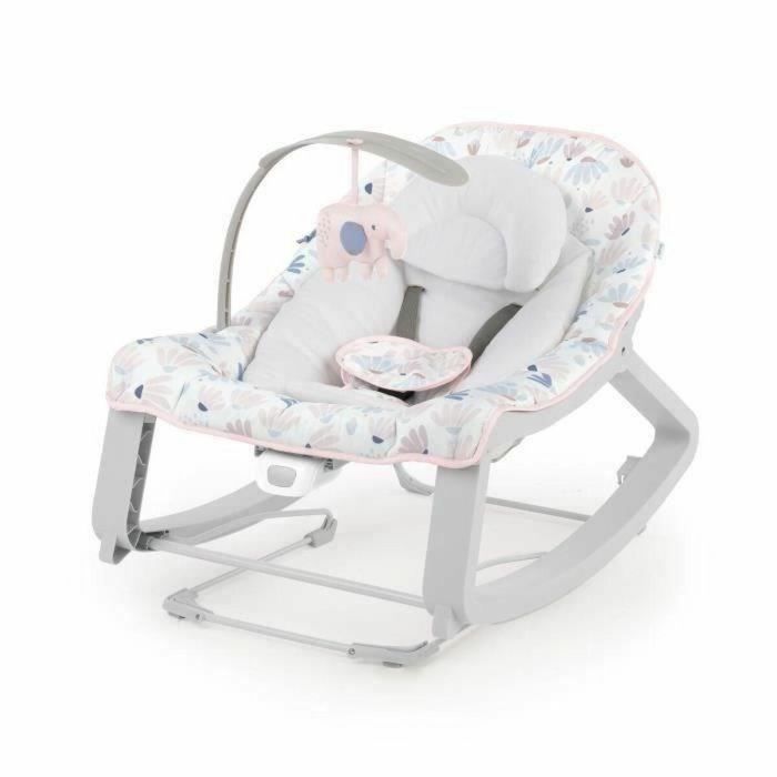 Ingenuity ING17377 Mecedora para bebé 3 en 1 Keep Cozy Burst - 3 posiciones - Arco con peluches extraíbles - Hasta 18 kg