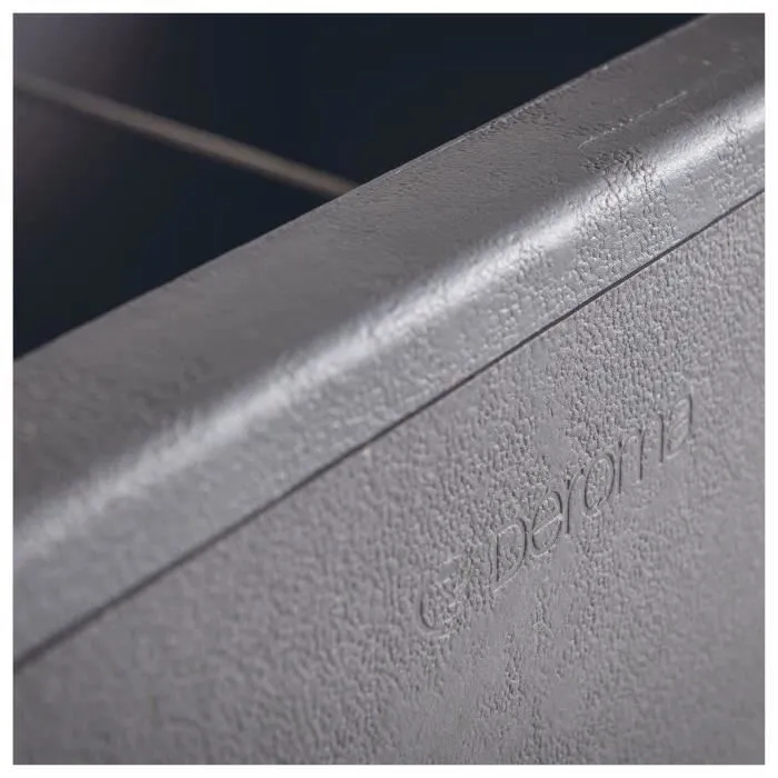 Deroma Jardinera Muret con Reserva de Agua y Ruedas Cosmo Gris Ceniza 78 cm - 9HP1ZSZ217 5