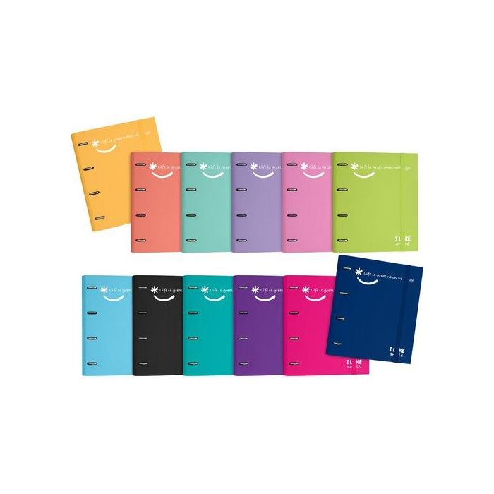 Carpebloc Grafoplas Like2 Carton Forrado A4 4 An.Mixtas 35Mm Con Rec.100 Hj. Mint (Set de 2) Carpebloc Grafoplas Like2 Carton Forrado A4 4 An.Mixtas 35Mm Con Rec.100 Hj. Mint (Set de 2)