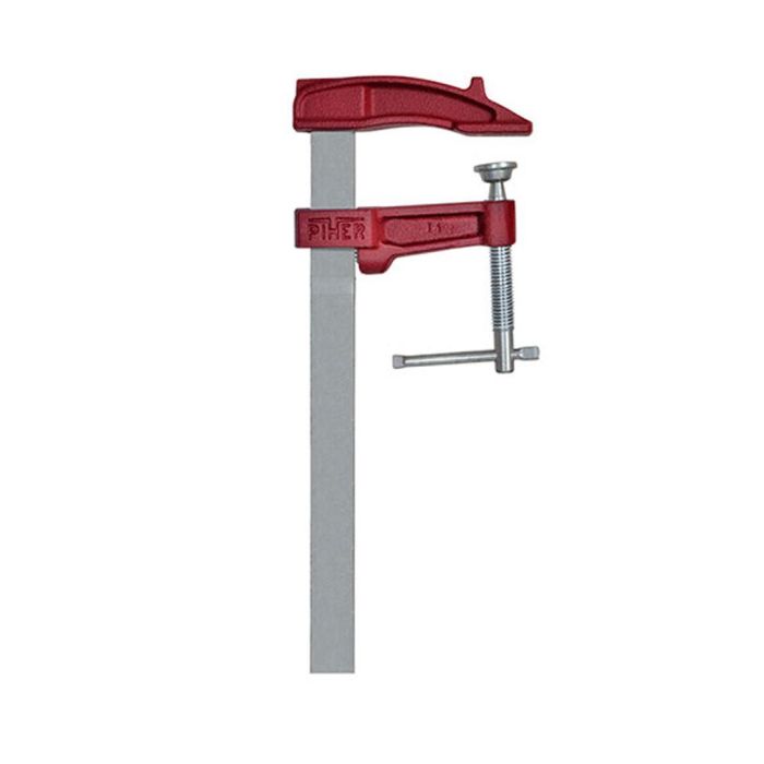 Piher Sargento Aprieto M-12cm Ref. 01012, Fuerza Máxima 4000N, Llanta Acero Calibrada, Freno Antideslizante