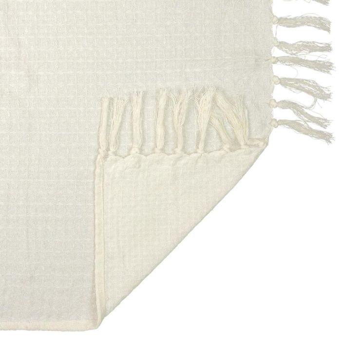 Home Deco Factory Manta Gofrada 100% Algodón Color Marfil 170x250 cm 3
