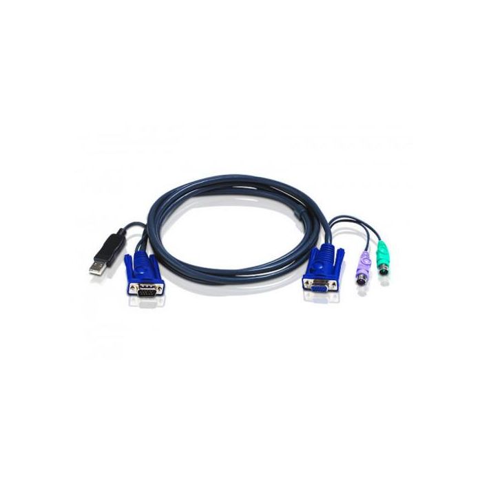 Aten 2L5503UP cable para video, teclado y ratón (kvm) Negro 3 m