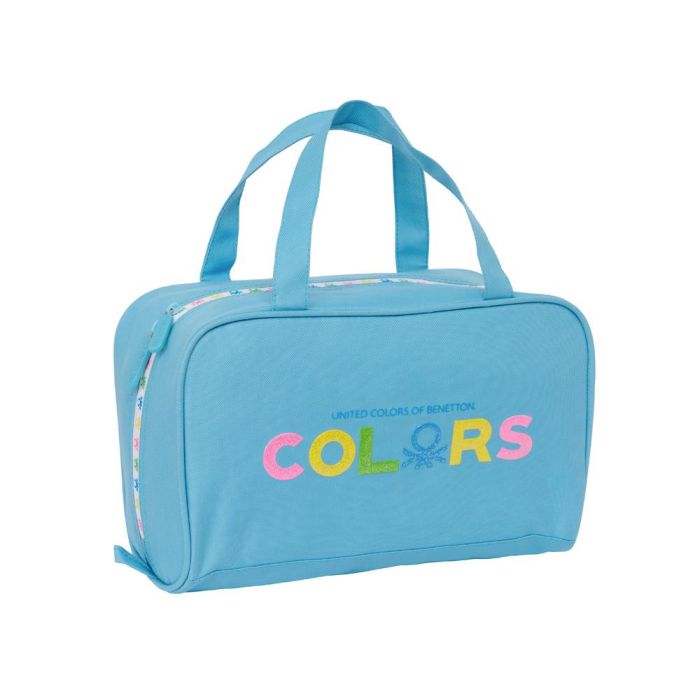 Neceser Escolar Benetton Spring Azul cielo 31 x 14 x 19 cm