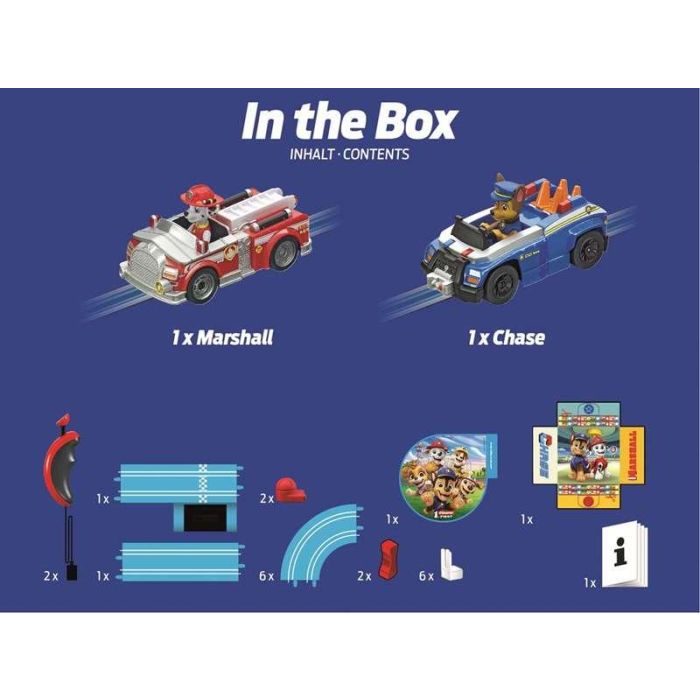 Pista carrera paw patrol on the track (chase+marshall) first race (2,4m) 2 Pista carrera paw patrol on the track (chase+marshall) first race (2,4m) 2