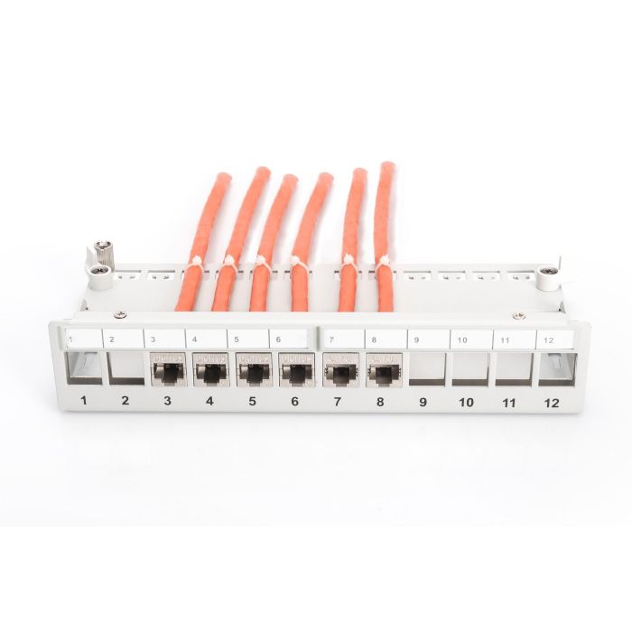 DIGITUS Patchpanel 1HE 12-Port Modular Desktop grau 5