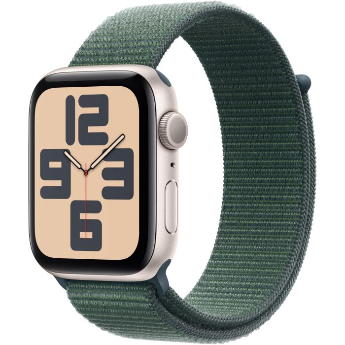 Apple Watch SE GPS 44mm Caja de Aluminio Starlight con Correa Deportiva Lake Green 0 Apple Watch SE GPS 44mm Caja de Aluminio Starlight con Correa Deportiva Lake Green 0