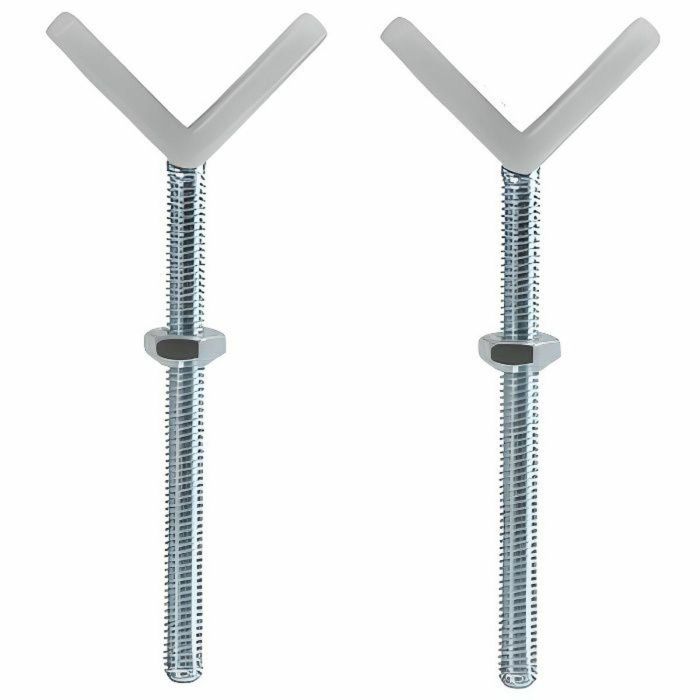 Hauck Fijación en Y para Barandillas de Escaleras Redondas o Específicas, Compatible con Barrera N Stop y Barrera de Madera Hauck 1