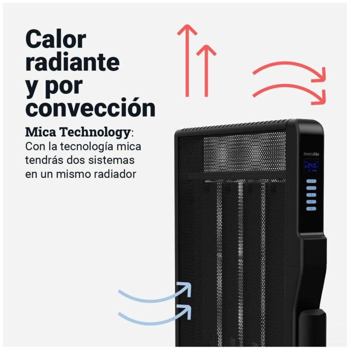 Radiador Universal Blue 4020B UCRM9004 Negro 2000 W 2