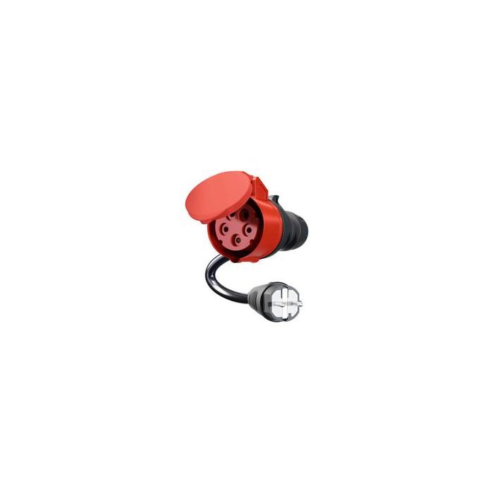go-e Adapter fr Gemini flex 11 kW, CEE rot Drehstrom 16A > Haushaltssteckdose (schwarz, 30cm) 3 go-e Adapter fr Gemini flex 11 kW, CEE rot Drehstrom 16A > Haushaltssteckdose (schwarz, 30cm) 3