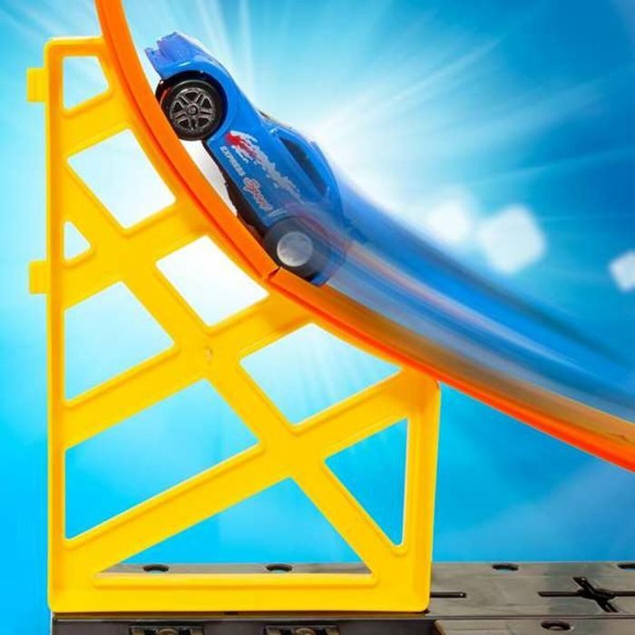 Pista ultimate track con looping 150 cm ¡haz las acrobacias más increíbles! incluye 1 coches 2