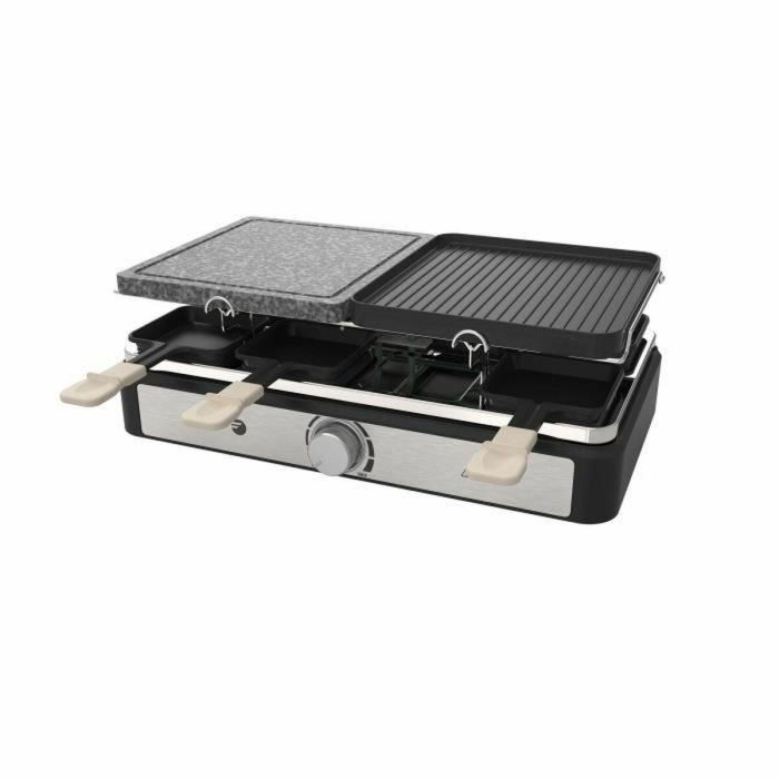 Raclette/Grill - FAGOR - FGRG8 - 8 personas - Piedra para cocinar - 1400W - Termostato regulable