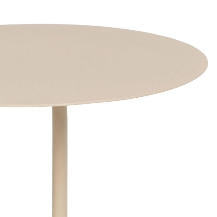 Mesa auxiliar 30,5 x 30,5 x 53 cm Crema Hierro 6 Mesa auxiliar 30,5 x 30,5 x 53 cm Crema Hierro 6