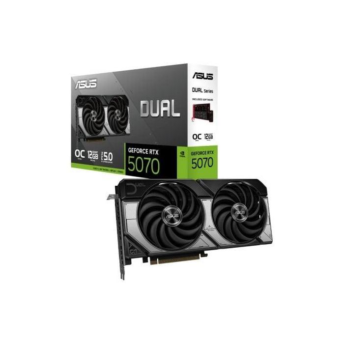 Asus 90YV0M17-M0NA00 Tarjeta Gráfica Dual GeForce RTX 5070 OC 12GB GDDR7 PCIe 5.0 Diseño Compacto Doble Ventilador 0 Asus 90YV0M17-M0NA00 Tarjeta Gráfica Dual GeForce RTX 5070 OC 12GB GDDR7 PCIe 5.0 Diseño Compacto Doble Ventilador 0
