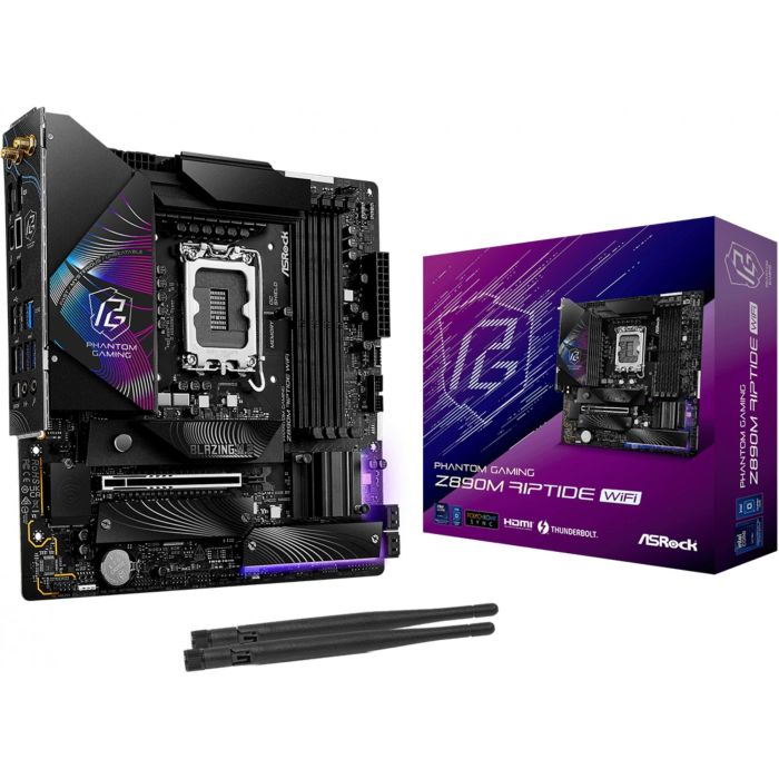 ASRock Z890M Phantom Gaming Riptide Wifi DDR5 Intel LGA 1851 Core Ultra Wi-Fi 6E (802.11ax)