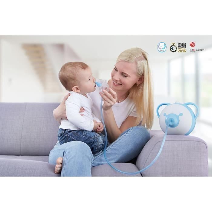 Nosiboo Aspirador Nasal Eléctrico Pro para Bebés y Niños con Succión Ajustable, Sin Dolor, Desde el Nacimiento, Cabeza Colibri, Azul 2 Nosiboo Aspirador Nasal Eléctrico Pro para Bebés y Niños con Succión Ajustable, Sin Dolor, Desde el Nacimiento, Cabeza Colibri, Azul 2
