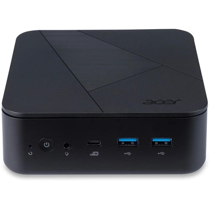Acer 12N0U Barebone Veriton Vn1502 gr Mini PC Negro Intel N100 DDR4 M.2 SSD Wi-Fi 6 HDMI 2.1 DP 1.4a 5x USB 3.2 Gen 2 Sin SO