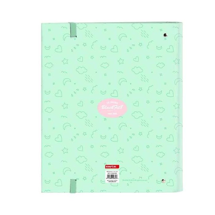 Safta Carpeta 4 Anillas 35mm Recambio Blackfit8 "Moon" 27x32x3,5 cm 3