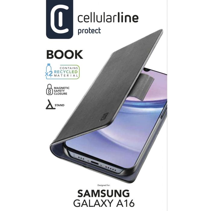 Cellularline Book Case fr Samsung A16 5G/ A16 4G Black 2