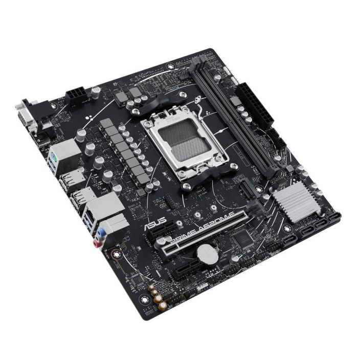 Asus Prime A620M - E - Csm Socket AM5, Compatible con AMD Ryzen 9000, 8000, 7000 Series, Chipset AMD A620 3